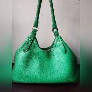 Cole Haan Braided Handle Leather Hobo Bag
